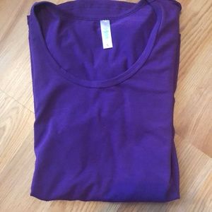 Lularoe classic purple shirt